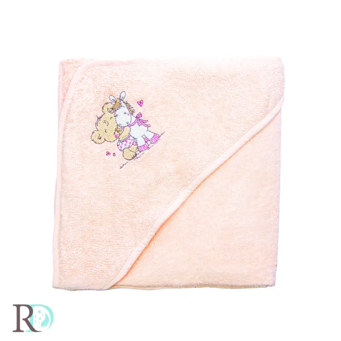 Бебешка хавлия с качулка Мече - 2076 - Бебешка хавлия с качулка Мече - 2076