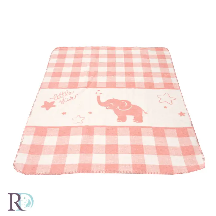 Бебешко одеяло Розово слонче - 1129 - Бебешко одеяло Розово слонче - 1129