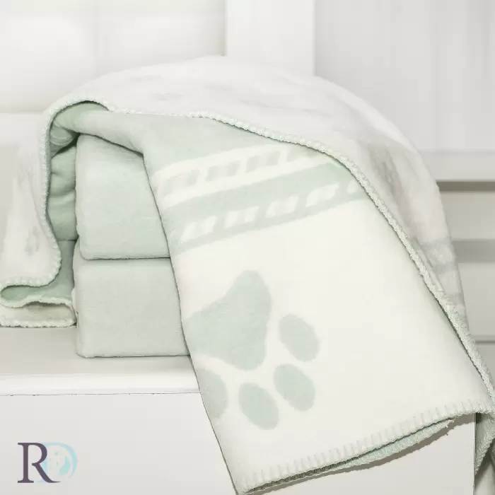 Бебешко памучно одеяло Лапички - 907 - Бебешко памучно одеяло Лапички - 907