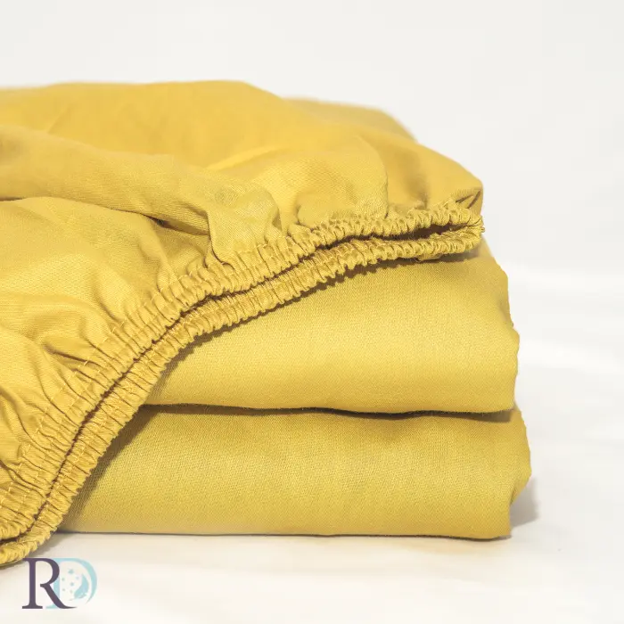 Чаршаф с ластик горчица - 1529 - Чаршаф с ластик горчица - 1529