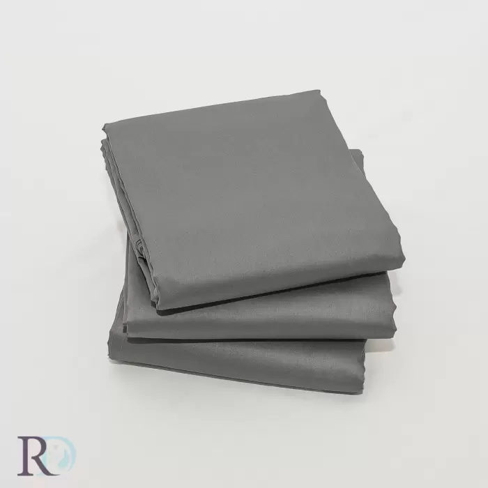 Долен чаршаф памучен сатен Тъмно сиво - 1003 - Долен чаршаф памучен сатен Тъмно сиво - 1003