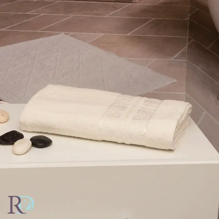 Хавлиена кърпа Амая орнамент екрю - 1178 - Хавлиена кърпа Амая орнамент екрю - 1178