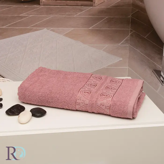 Хавлиена кърпа Амая орнамент розово - 1176 - Хавлиена кърпа Амая орнамент розово - 1176