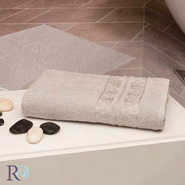 Хавлиена кърпа Амая орнамент сиво - 1173 - Хавлиена кърпа Амая орнамент сиво - 1173