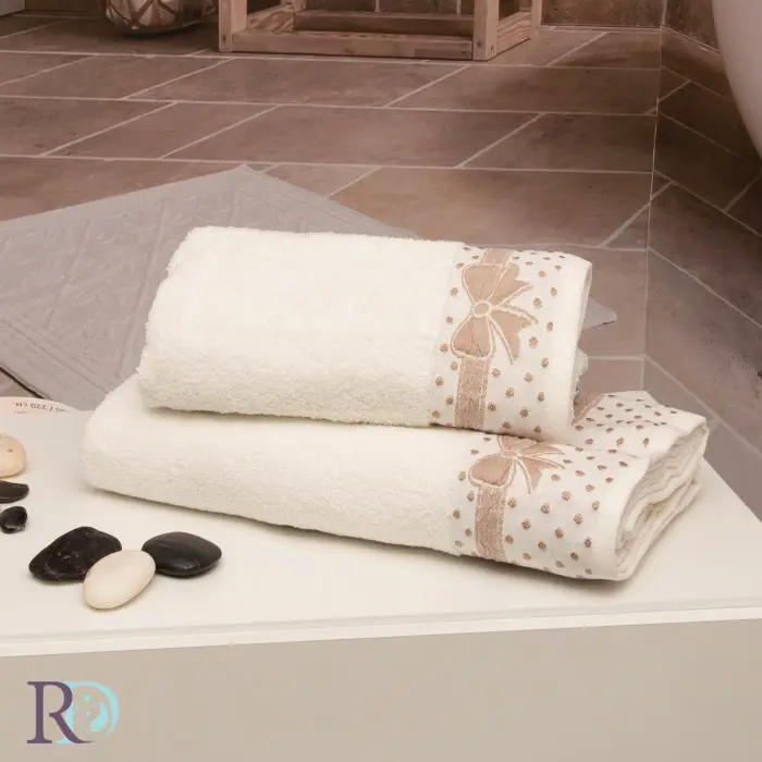 Хавлиена кърпа Амая панделка бяло - 1161 - Хавлиена кърпа Амая панделка бяло - 1161