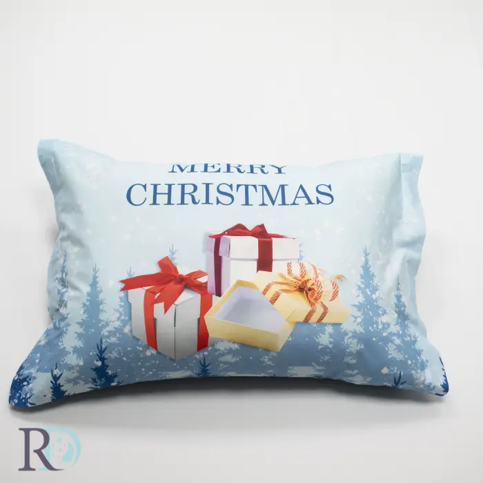 Калъфка Коледа в синьо - 1514 - Калъфка Коледа в синьо - 1514