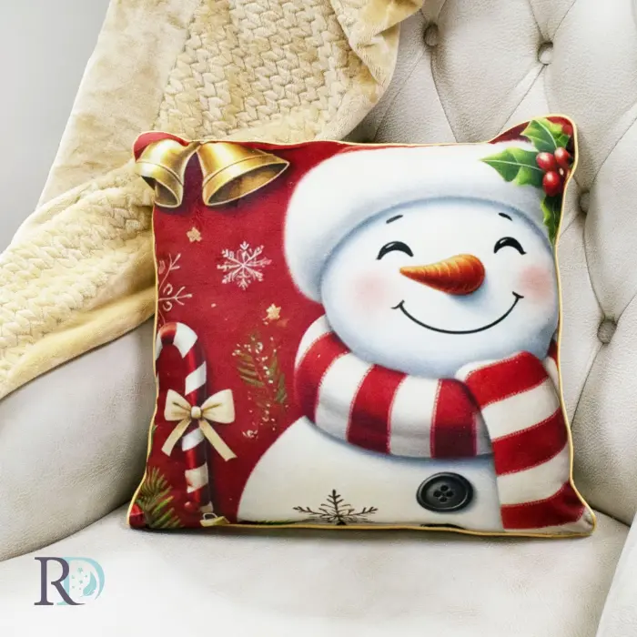 Коледна възглавница Снежко - 1380 - Коледна възглавница Снежко - 1380