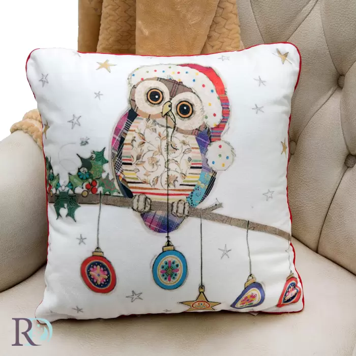 Коледна възглавница Бухалче - 928 - Коледна възглавница Бухалче - 928