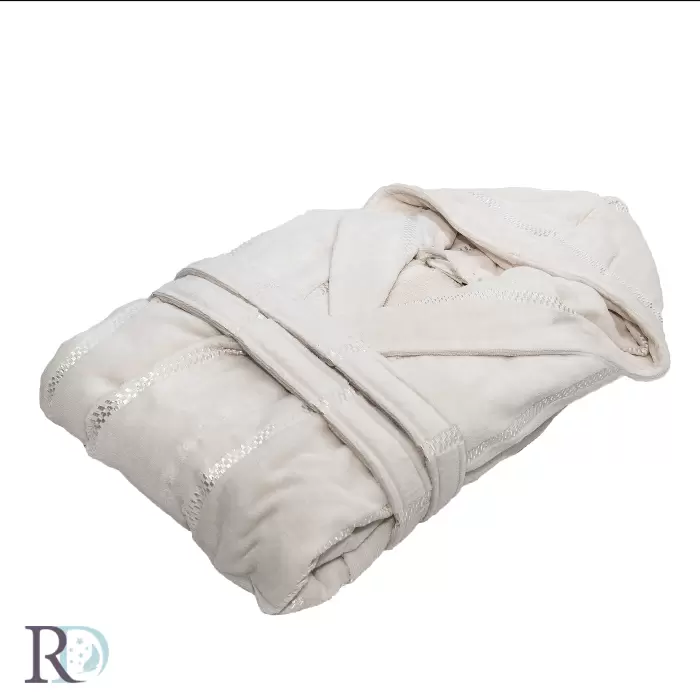 Дамски халат за баня Моника екрю - 280 - Дамски халат за баня Моника екрю - 280