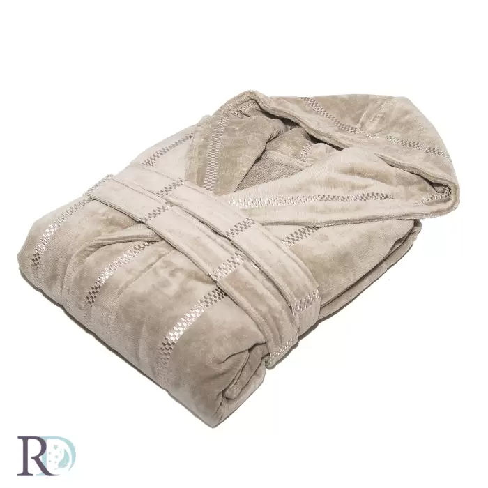 Мъжки халат за баня Моника капучино - 268 -  Мъжки халат за баня Моника капучино - 268