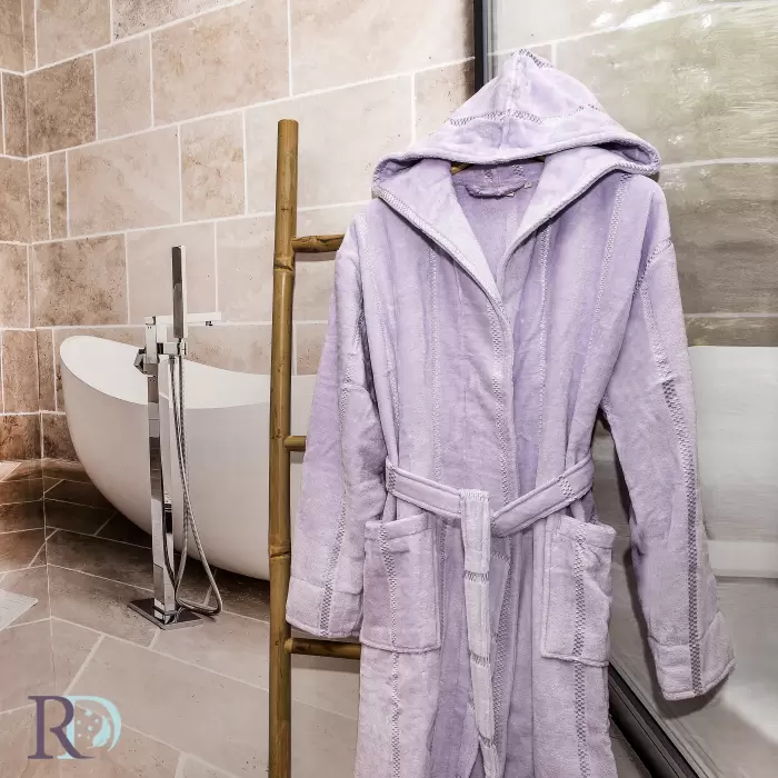 Дамски халат за баня Моника лила - 281 - Дамски халат за баня Моника лила - 281
