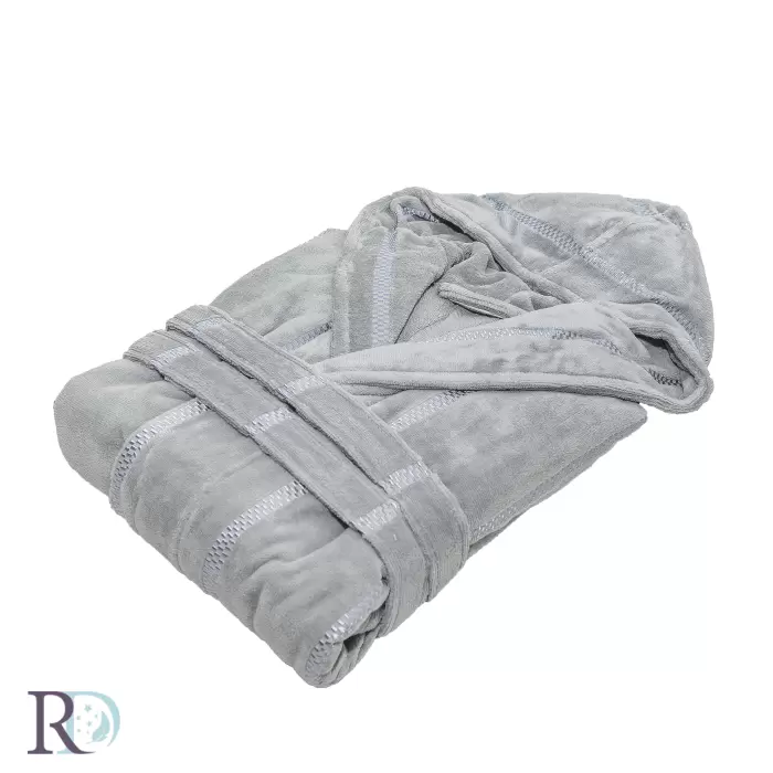 Дамски халат за баня Моника сиво - 278 - Дамски халат за баня Моника сиво - 278