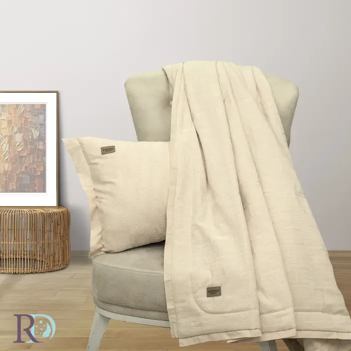 Комплект завивка с калъфки Морени екрю - 1954 - Комплект завивка с калъфки Морени екрю - 1954