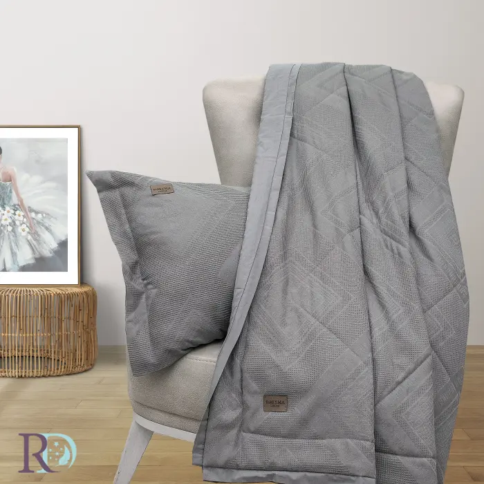 Комплект завивка с калъфки Морени сиво - 1950 - Комплект завивка с калъфки Морени сиво - 1950