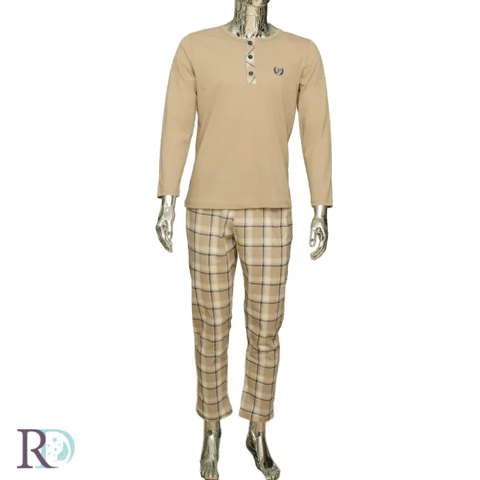 Мъжка пижама Део бежово - 2172 - Мъжка пижама Део бежово - 2172