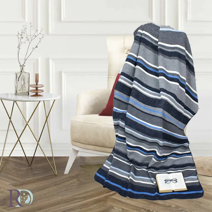 Одеяло Дарси сиво и синьо - 1197 - Одеяло Дарси сиво и синьо - 1197