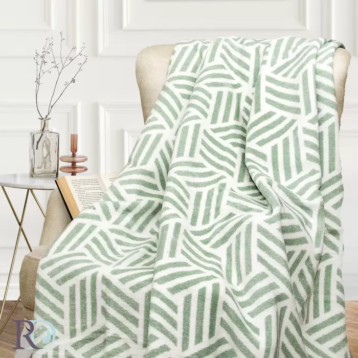 Одеяло памук Квадрати мента - 308 - Одеяло памук Квадрати мента - 308