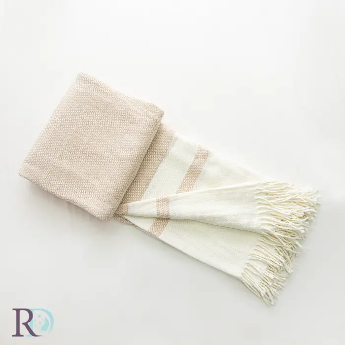 Одеяло Райе светло бежово - 2146 - Одеяло Райе светло бежово - 2146