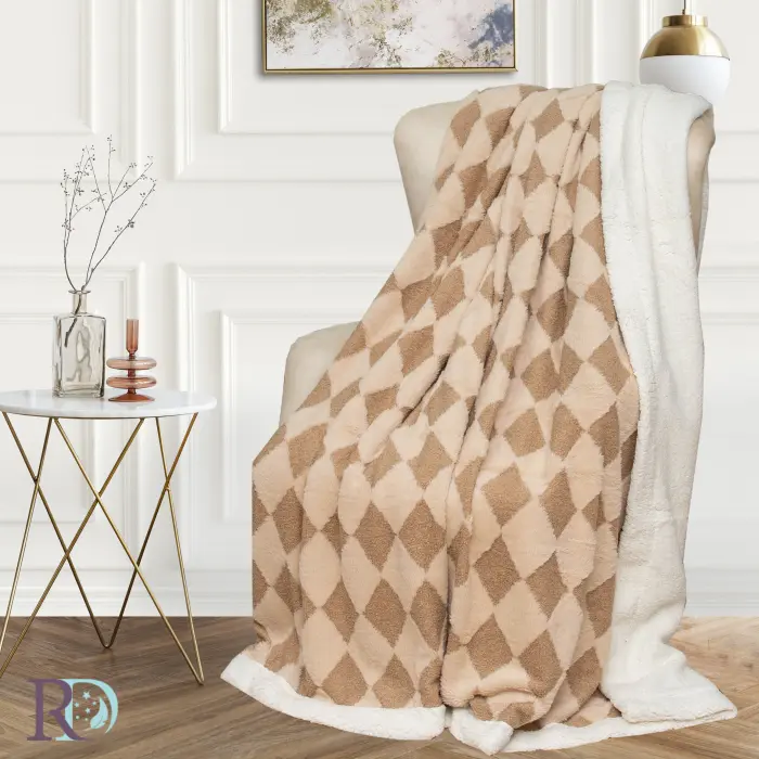 Одеяло Ромб бежово - 1497 - Одеяло Ромб бежово - 1497