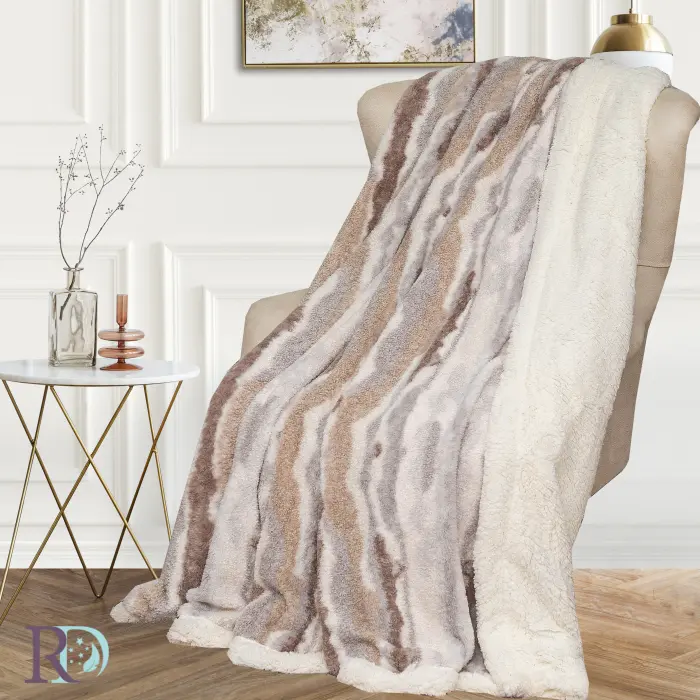 Одеяло Вълни бежово - 1490 - Одеяло Вълни бежово - 1490