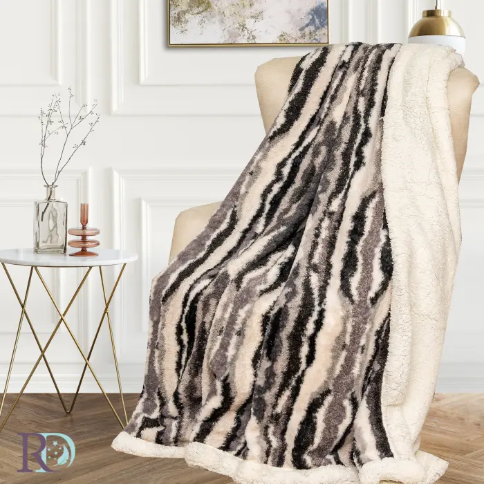 Одеяло Вълни черно - 1489 - Одеяло Вълни черно - 1489