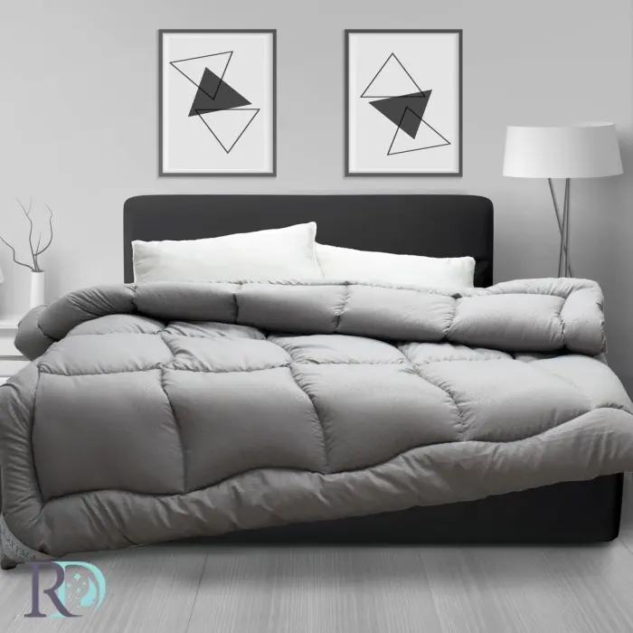 Олекотена завивка Бела сиво - 2056 - Олекотена завивка Бела сиво - 2056