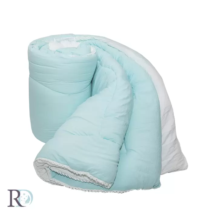 Олекотена завивка Мечта бяло и тюркоаз - 202 - Олекотена завивка Мечта бяло и тюркоаз - 202