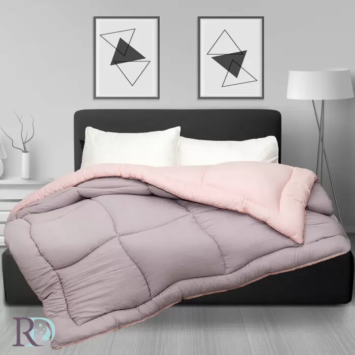 Олекотена завивка Мечта сиво и праскова - 197 - Олекотена завивка Мечта сиво и праскова - 197