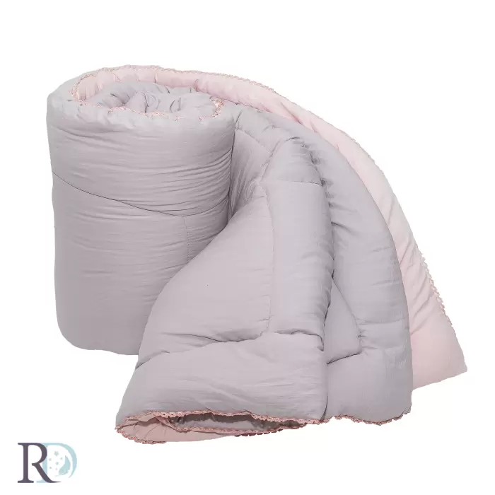 Олекотена завивка Мечта сиво и праскова - 198 - Олекотена завивка Мечта сиво и праскова - 198