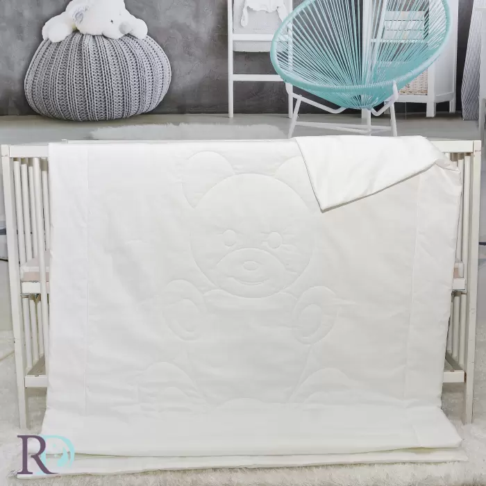 Бебешка памучна олекотена завивка Бяла - 228 - Бебешка памучна олекотена завивка Бяла - 228