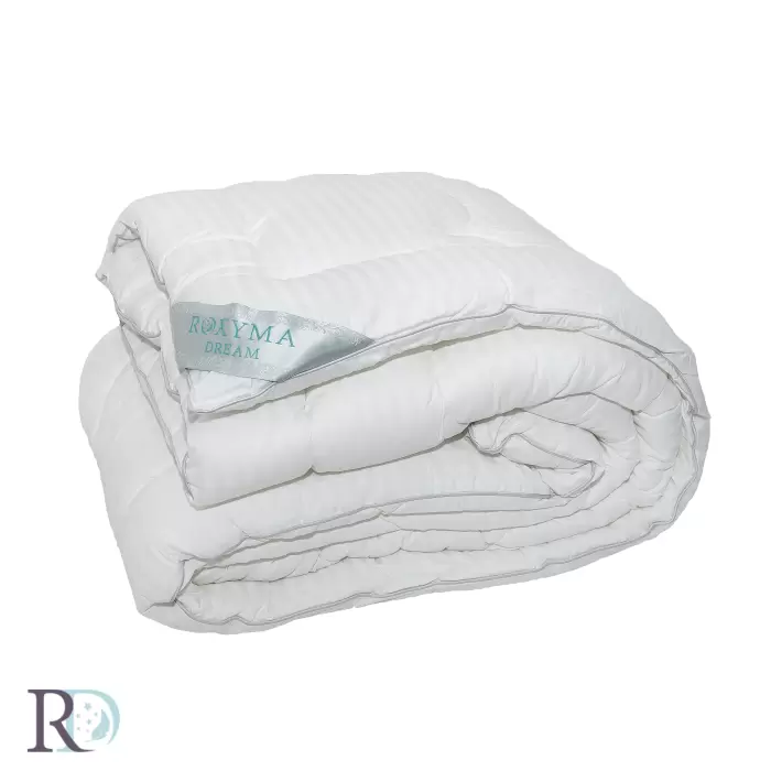 Олекотена завивка Сатенирано Райе бяло - 691 - Олекотена завивка Сатенирано Райе бяло - 691