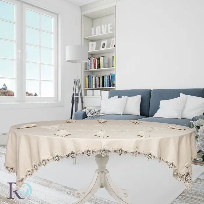 Покривка Луна орнамент бежово - 1899 - Покривка Луна орнамент бежово - 1899