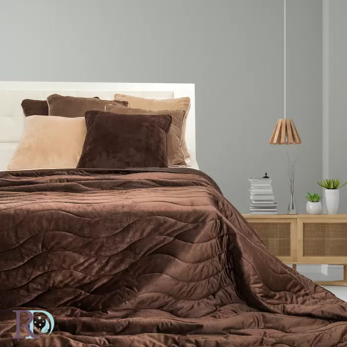 Кувертюра микро плюш Софт кафяво - 112 - Кувертюра микро плюш Софт кафяво - 112