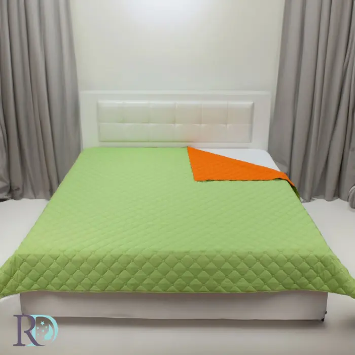 Двулицево шалте Зелено и Оранж - 2196 - Двулицево шалте Зелено и Оранж - 2196