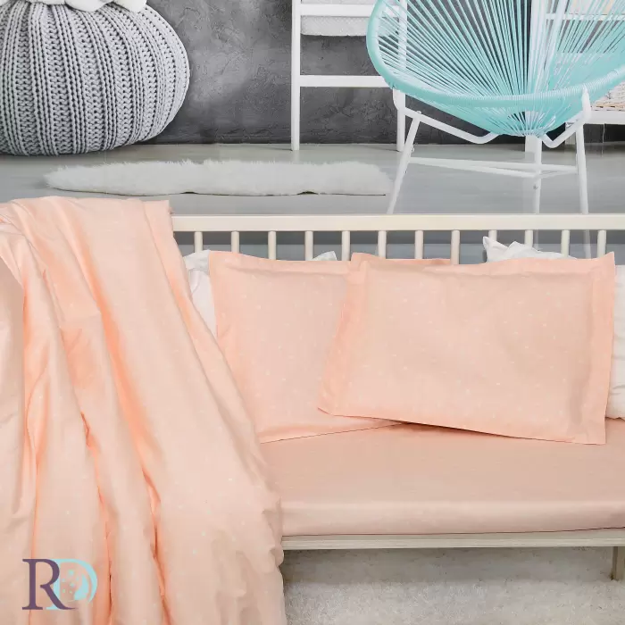 Бебешки спален комплект Розови Звездички - 128 - Бебешки спален комплект Розови Звездички - 128