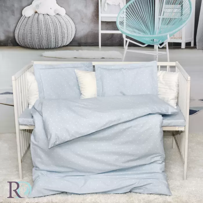 Бебешки спален комплект Звездички в синьо - 778 - Бебешки спален комплект Звездички в синьо - 778