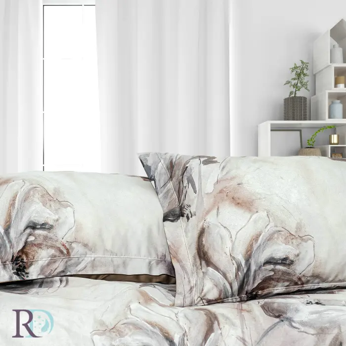 Спален комплект Даная цветя бежово - 2112 - Спален комплект Даная цветя бежово - 2112