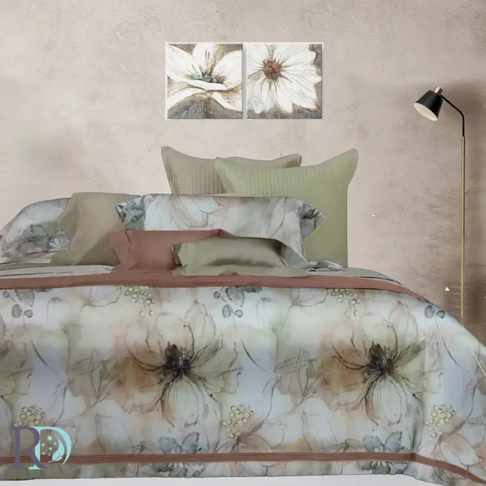 Спален комплект Даная цветя праскова - 1608 -  Спален комплект Даная цветя праскова - 1608