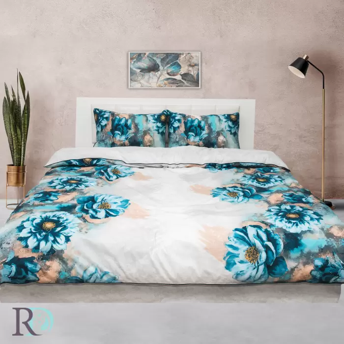 Спален комплект памучен сатен Флорена - 814 - Спален комплект памучен сатен Флорена - 814