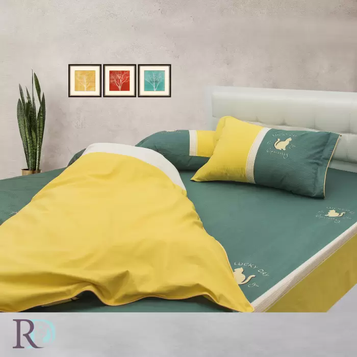 Спален комплект памучен сатен Лъки Дей - 754 -  Спален комплект памучен сатен Лъки Дей - 754