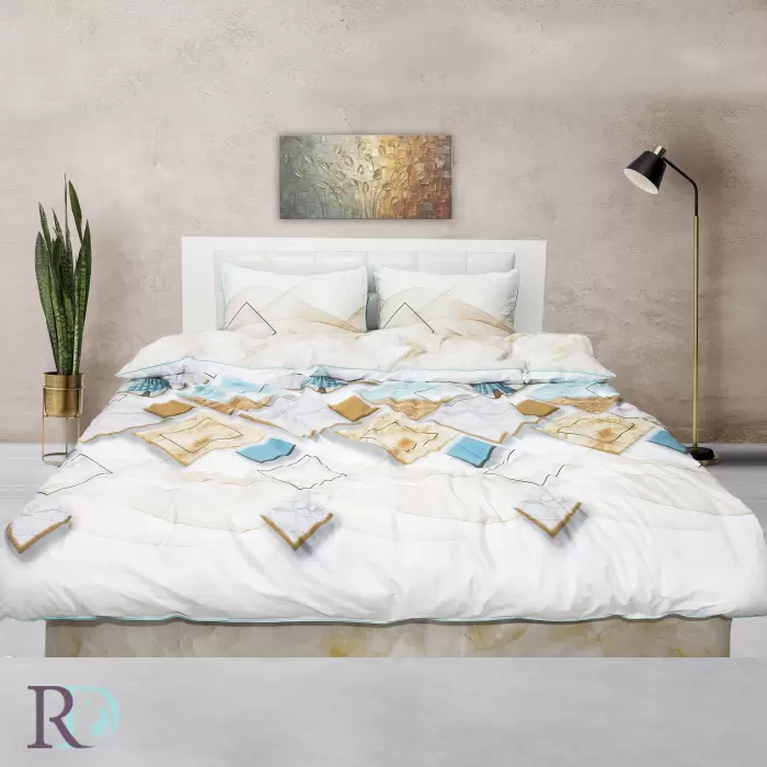 Спален комплект памучен сатен Марбъл - 511 - Спален комплект памучен сатен Марбъл - 511