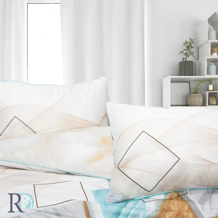 Спален комплект памучен сатен Марбъл - 651 - Спален комплект памучен сатен Марбъл - 651