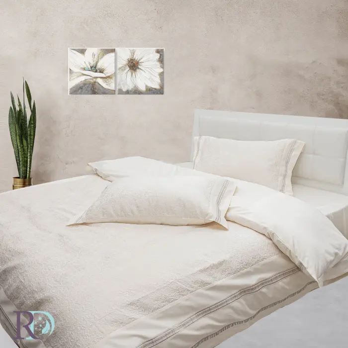 Спален комплект Плюш екрю - 1418 - Спален комплект Плюш екрю - 1418