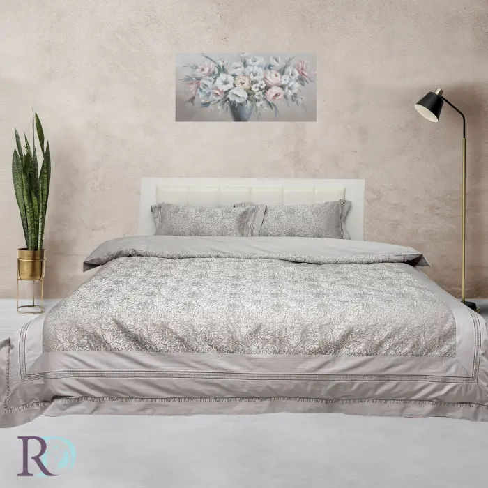 Спален комплект Плюш сиво - 1456 - Спален комплект Плюш сиво - 1456