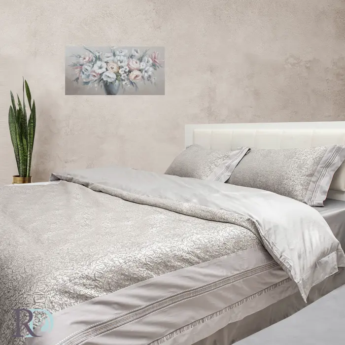 Спален комплект Плюш сиво - 1458 - Спален комплект Плюш сиво - 1458