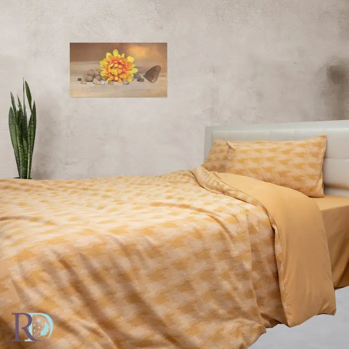 Спален комплект Троя горчица - 1538 - Спален комплект Троя горчица - 1538