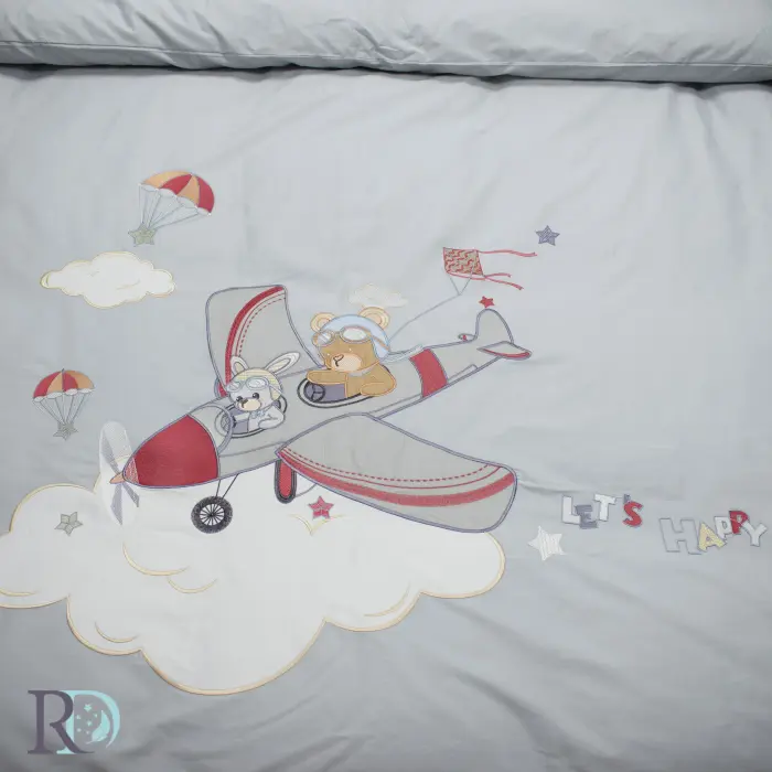 Детски спален комплект Самолет - 1694 - Детски спален комплект Самолет - 1694