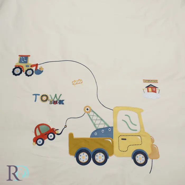 Детски спален комплект Камионче в бежово - 1685 - Детски спален комплект Камионче в бежово - 1685