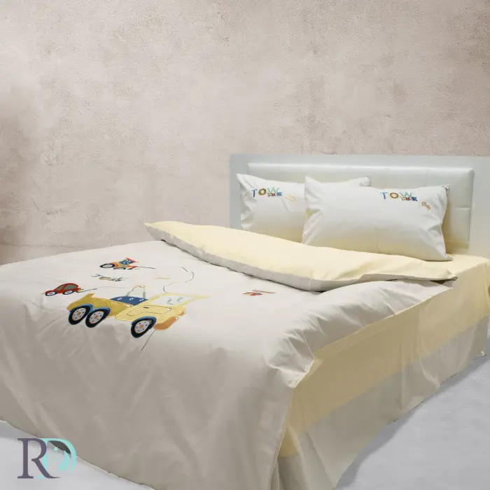 Детски спален комплект Камионче в бежово - 1688 - Детски спален комплект Камионче в бежово - 1688