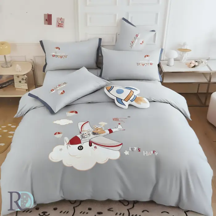 Детски спален комплект Самолет - 1474 - Детски спален комплект Самолет - 1474